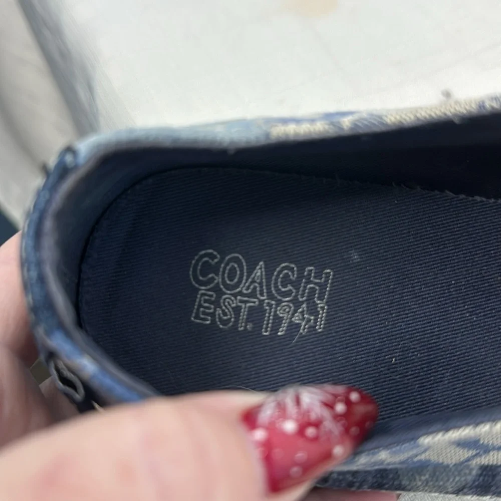 Coach X Poppy Keeley Denim patchwork sneakers - Picture 6 of 8